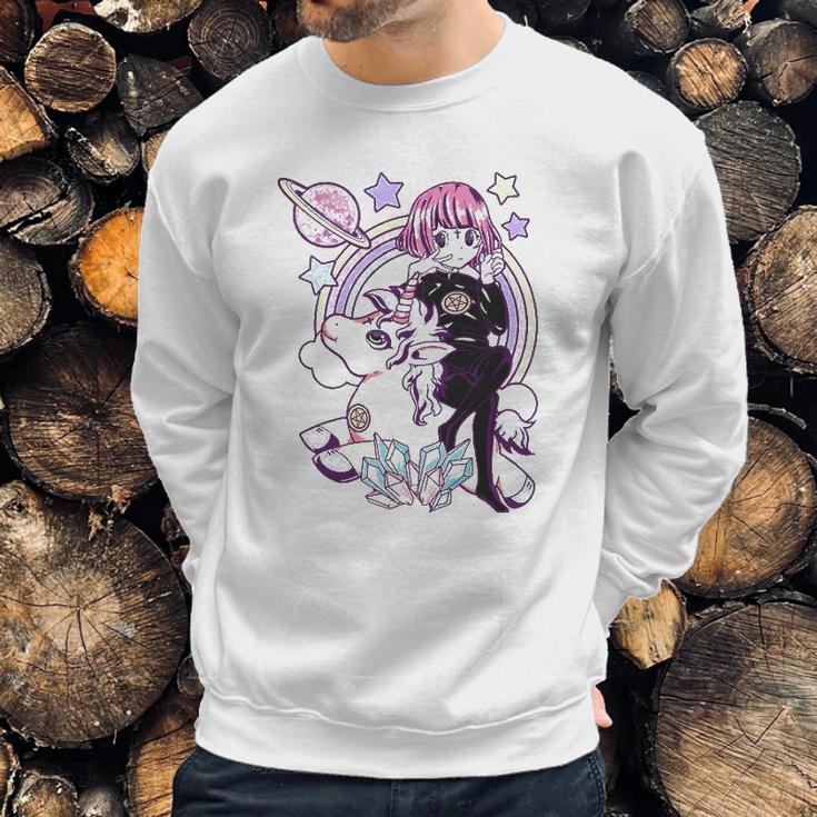 Kawaii Pastel Goth Unicorn Cute Gothic Girl Wicca For Kids Sweatshirt Gifts for Him