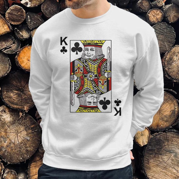 - King Of Clubs Blackjack Cards Poker 21 Sweatshirt Gifts for Him