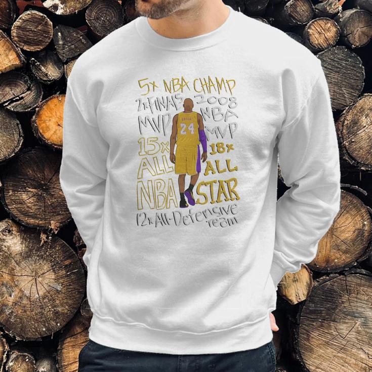 Kobe Bryant Accolades T-Shirt Sweatshirt Gifts for Him