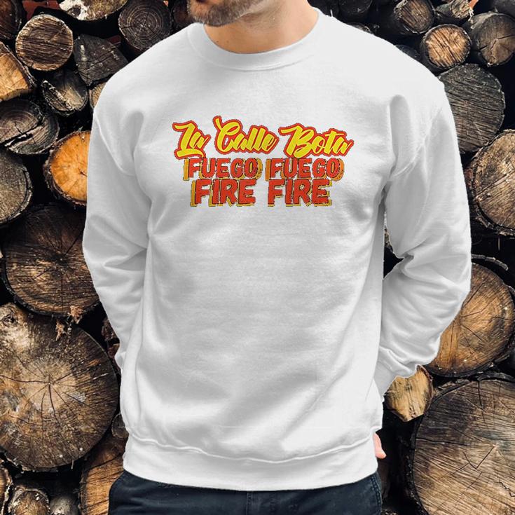 La Calle Bota Fuego Fire La Romana Dembow Trap Bunny Sweatshirt Gifts for Him