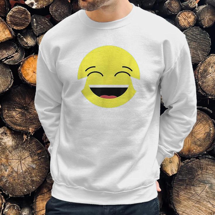 Laughing Tears Emojis Cute Happy Laugh Face Gift Sweatshirt Gifts for Him