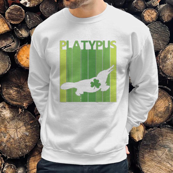 Lucky Platypus St Patricks Day Irish Gift Sweatshirt Gifts for Him