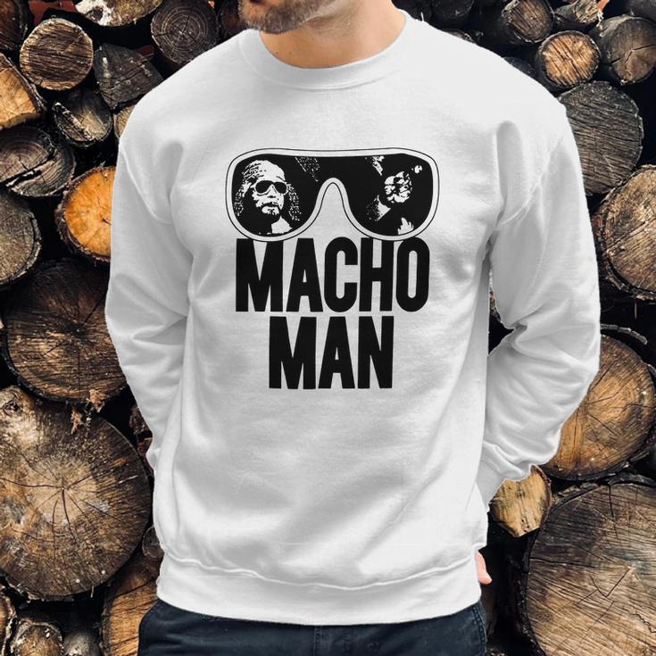 Macho Man Wrestler Ooold School Purple Sweatshirt Gifts for Him