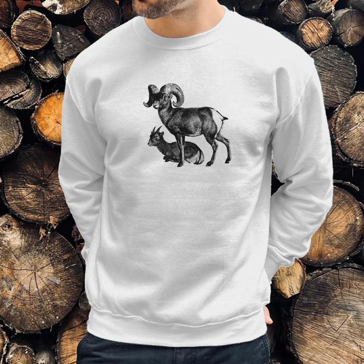 Majestic Bighorn Sheep Print Sweatshirt Gifts for Him