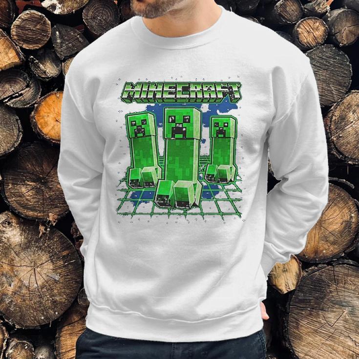 Minecraft Glowing Creepers Sweatshirt Gifts for Him