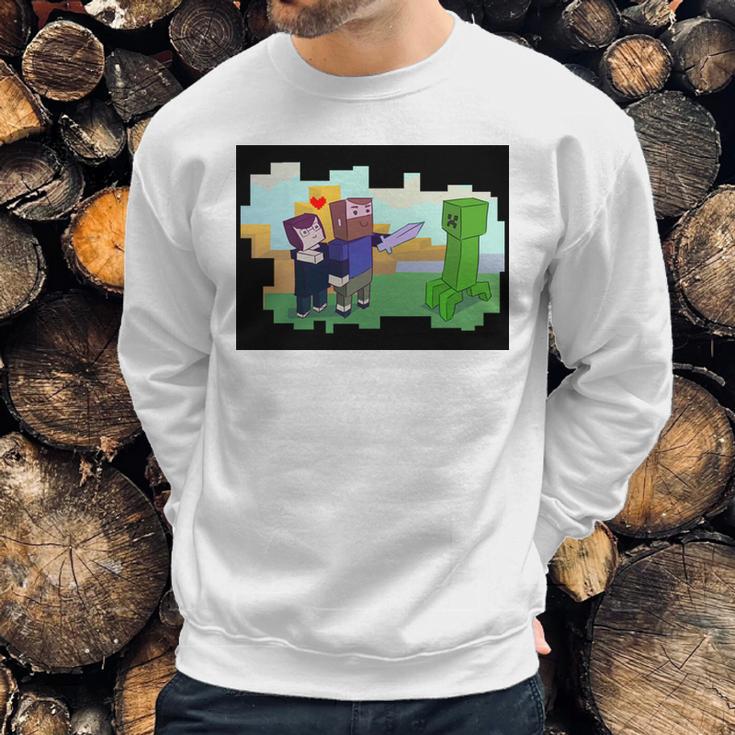 Minecraft Love T-Shirt Sweatshirt Gifts for Him