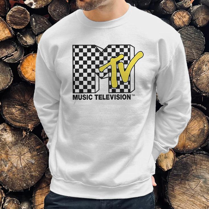 Mtv With Checkerboard Sweatshirt Gifts for Him