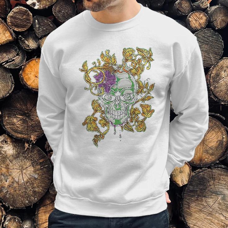 Old Glory Mardi Gras Voodoo Zombie Skull Mens Sweatshirt Gifts for Him