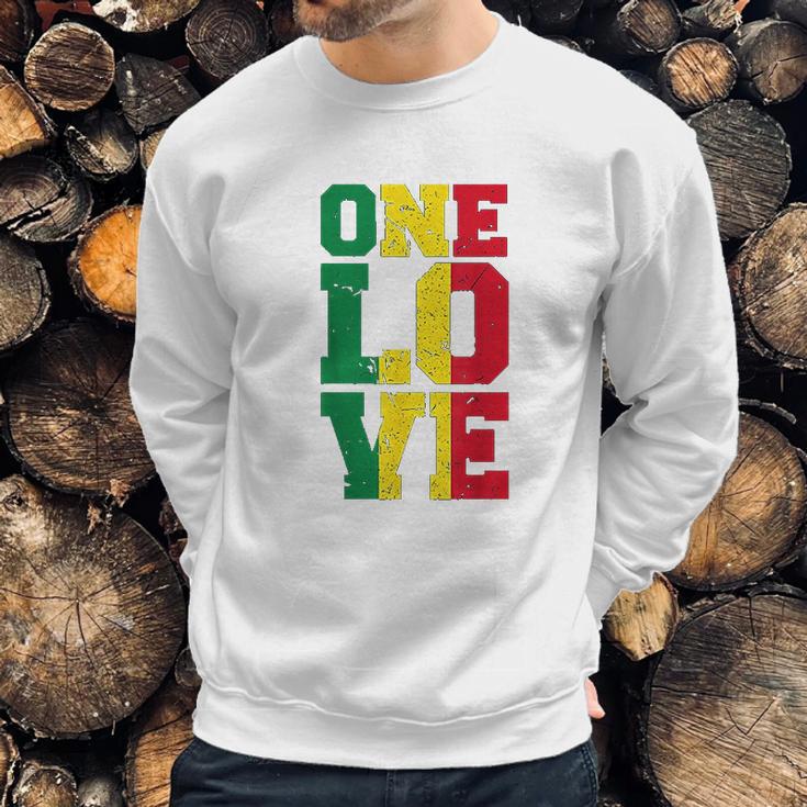 One Love Rasta Reggae Gift Sweatshirt Gifts for Him