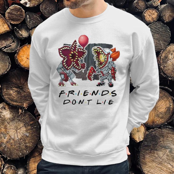 Pennywise Demogorgon Friends Don’T Lie Sweatshirt Gifts for Him