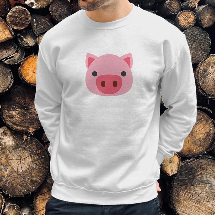 Pig Emoji Cute Porky Head DesignLittle Pink Pig T Shirt Sweatshirt Gifts for Him