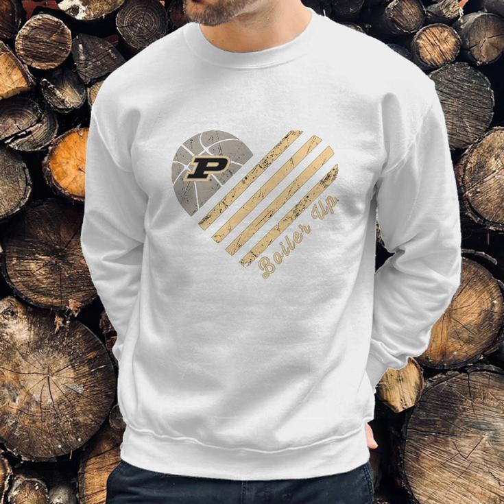 Purdue Boiler Up Heart Sweatshirt Gifts for Him