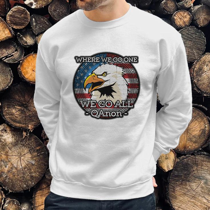 Q Anon Where We Go One We Go All Wwg1wga T-Shirt Sweatshirt Gifts for Him