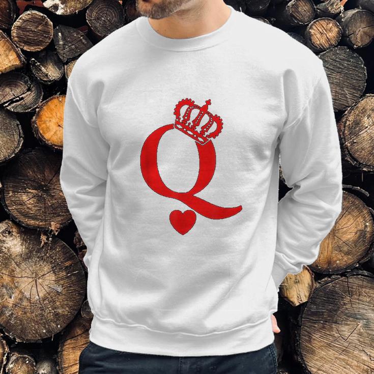 Queen Of Hearts King Of Hearts Playing Cards Deck Of Cards Sweatshirt Gifts for Him