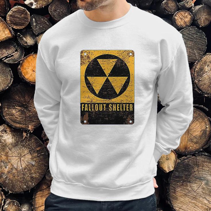 Radiation Radioactive Fallout Shelter Sweatshirt Gifts for Him