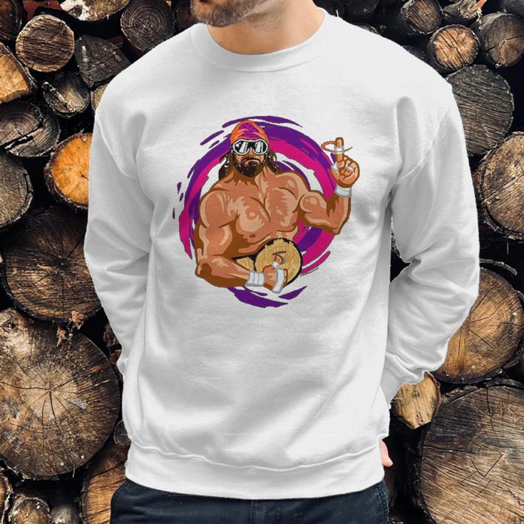 Randy Macho Man Savage Funny Cartoon Sweatshirt Gifts for Him