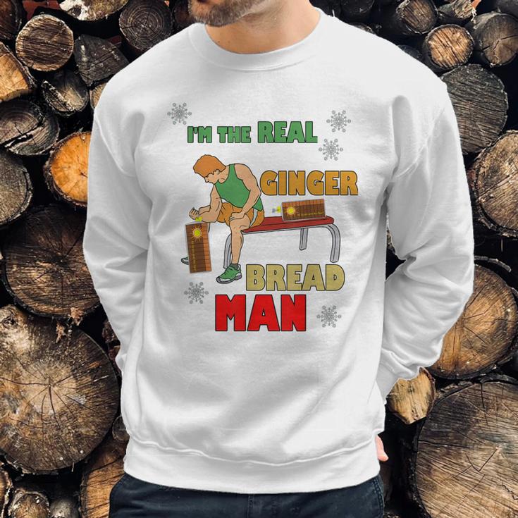 Im The Real Ginger Bread Man Muscle Gym Workout Sweatshirt Gifts for Him