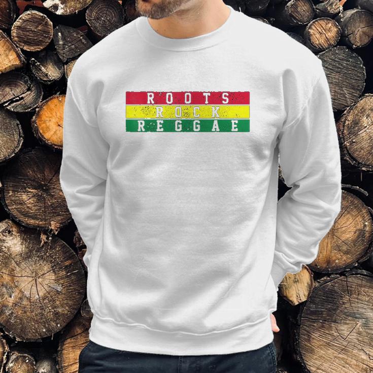 Reggae Music Roots Rock Jamaica Rastafari Rasta Gift Sweatshirt Gifts for Him