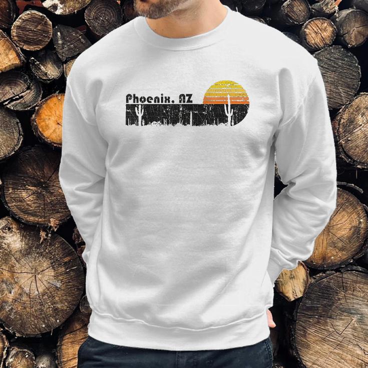 Retro Phoenix Arizona Desert Sunset Vintage Sweatshirt Gifts for Him