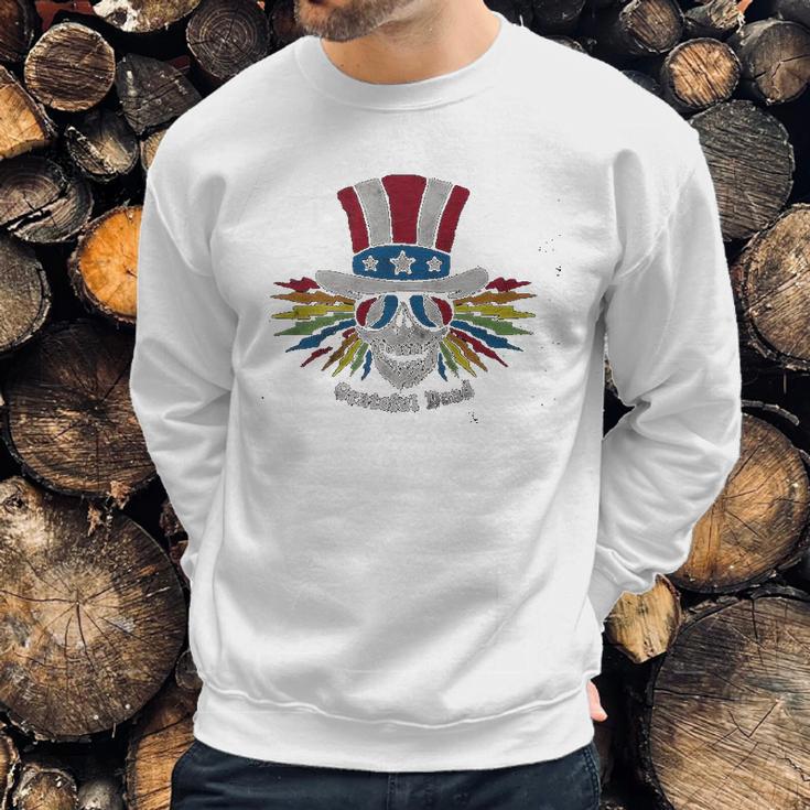 Ripple Junction Grateful Dead Uncle Sam Skull Sweatshirt Gifts for Him