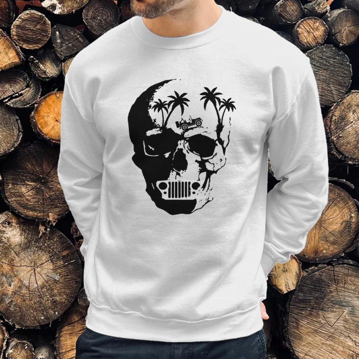 Skeleton Head Jeep Shirt Sweatshirt Gifts for Him