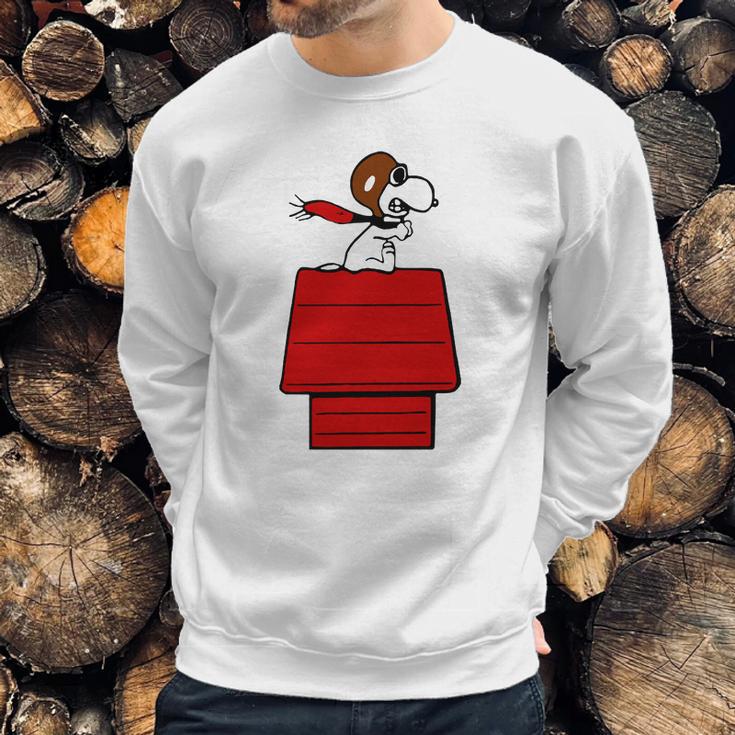 Snoopy Flying Ace Sweatshirt Gifts for Him