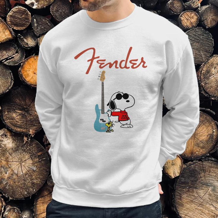 Snoopy Guitar Player Fender Sweatshirt Gifts for Him