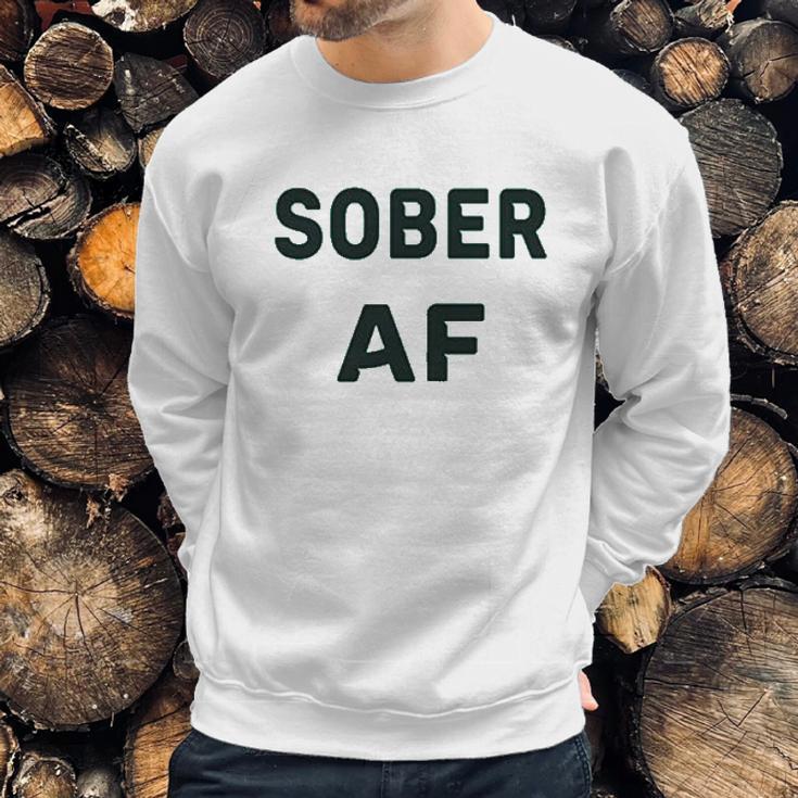 Sober Af Ladies Sobriety Sweatshirt Gifts for Him