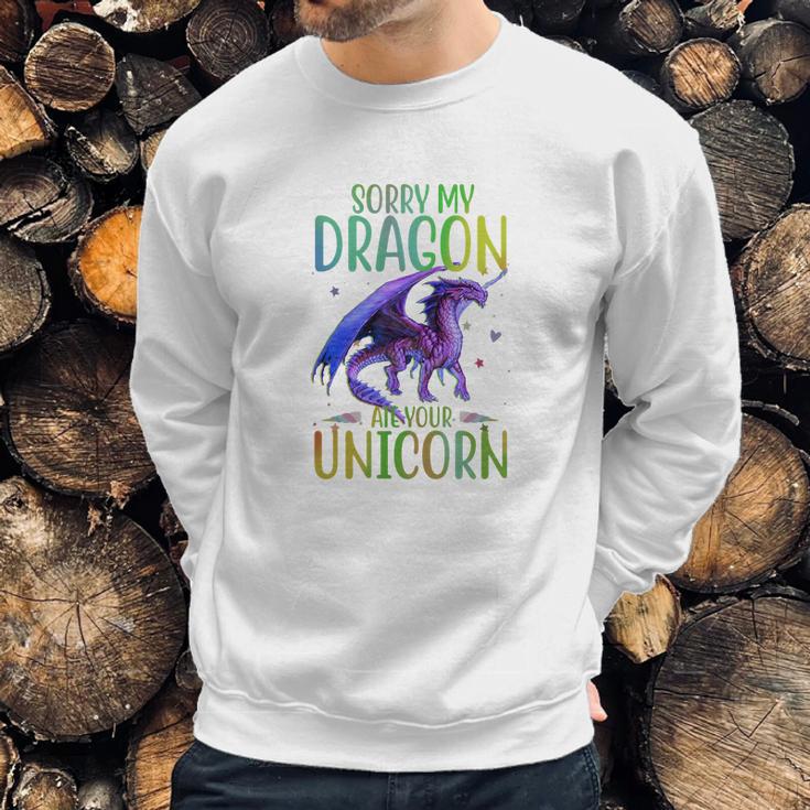 Sorry My Dragon Ate Your Unicorn Sweatshirt Gifts for Him