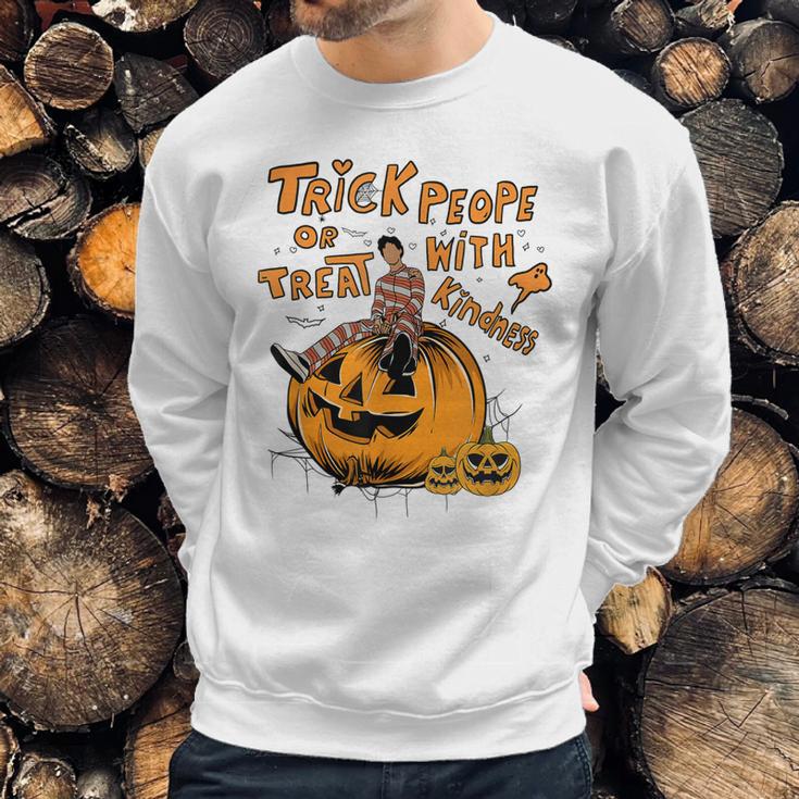 Trick Or Treat People With Kindness Halloween Sweatshirt Gifts for Him