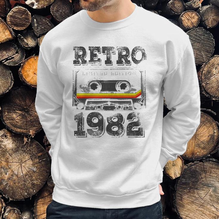 Vintage 1982 40 Years Old Cassette Tape 40Th Birthday Sweatshirt Gifts for Him