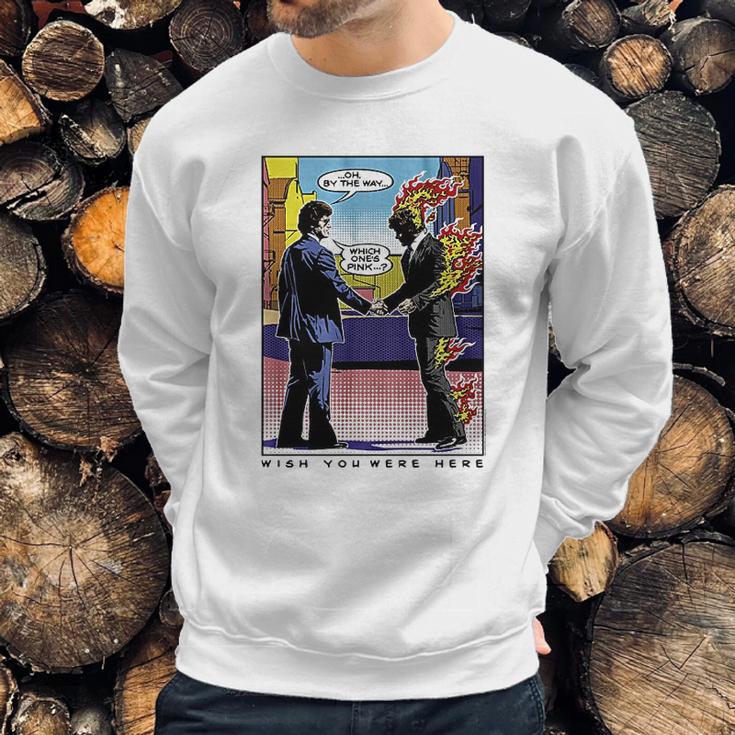 Wywh Pop Art Burning Man Sweatshirt Gifts for Him