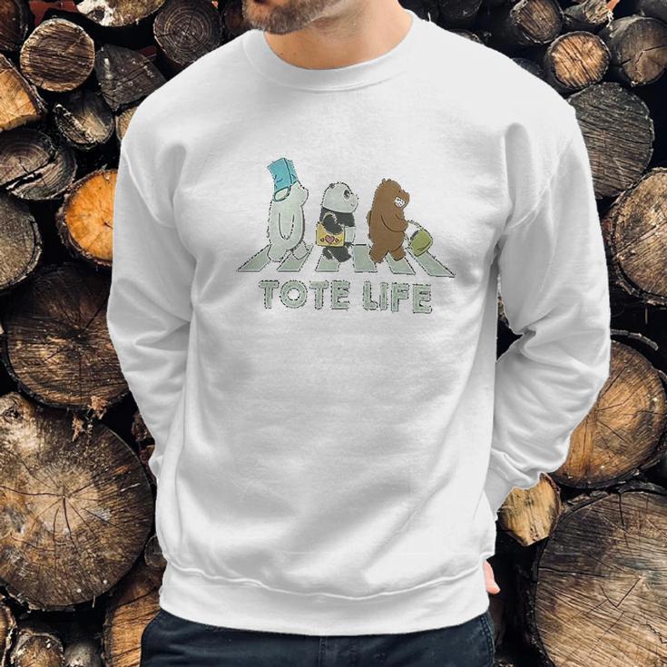 Zomsun We Bare Bears Tote Life Ice Bear Sweatshirt Gifts for Him