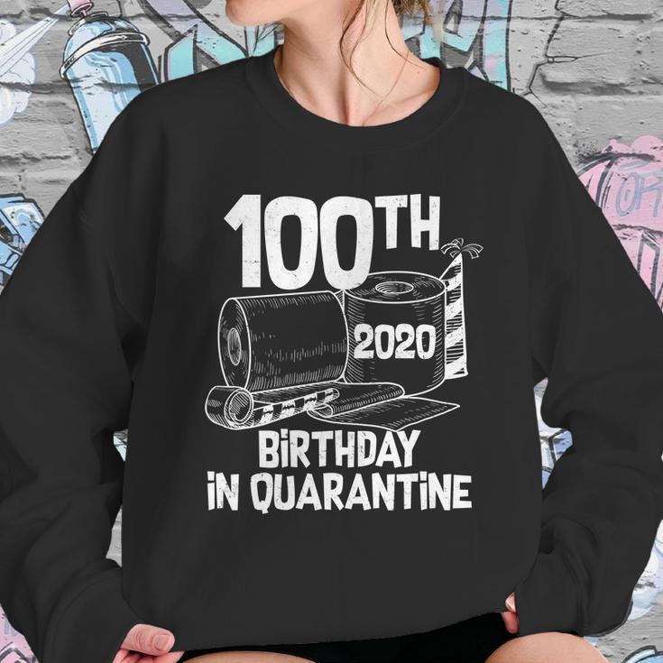 100Th Birthday In Quarantine Toilet Paper Party Sweatshirt Gifts for Her