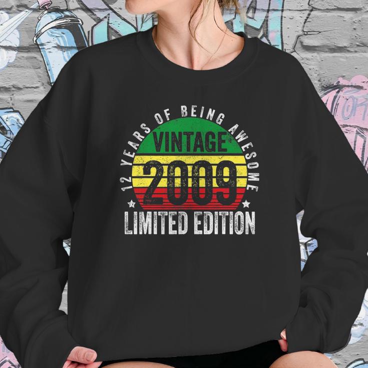 12 Years Old Legendary Retro Vintage Awesome Birthday 2009 Ver2 Sweatshirt Gifts for Her