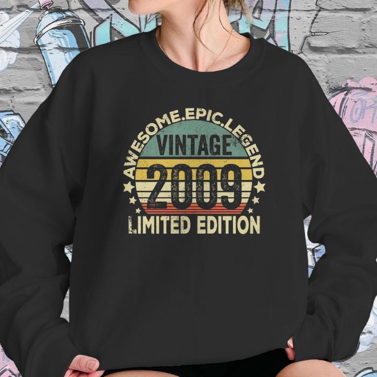 12 Years Old Retro Vintage Awesome Birthday 2009 Sweatshirt Gifts for Her