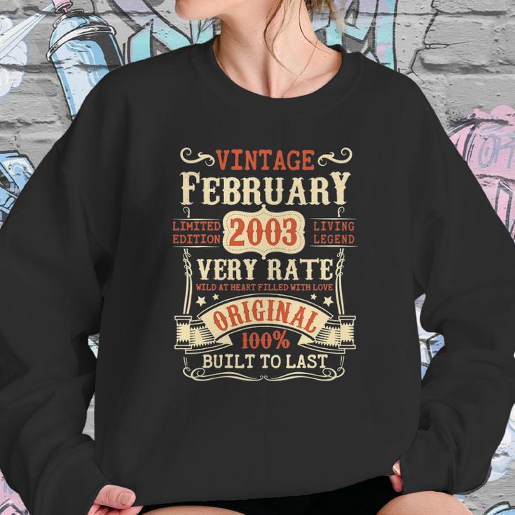 19 Years Old 19Th Birthday Gifts Vintage February 2003 Ver2 Sweatshirt Gifts for Her