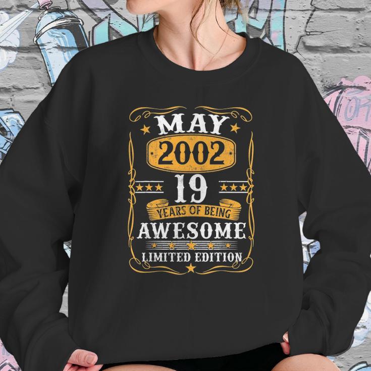 19 Years Old Gifts Vintage May 2002 19Th Birthday Gift Sweatshirt Gifts for Her