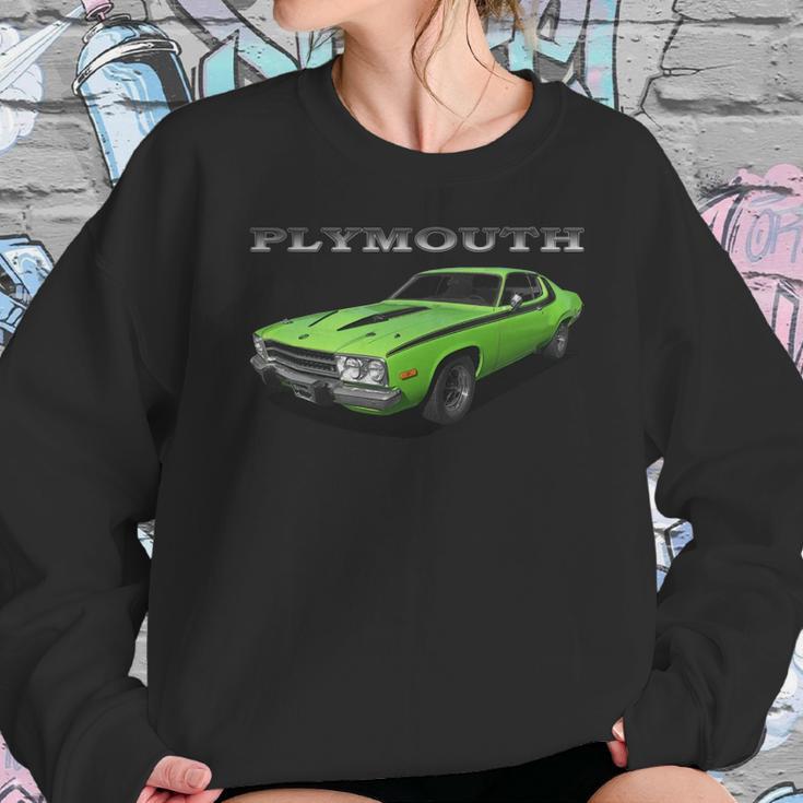 1973 Plymouth Road Runner Green Sweatshirt Gifts for Her