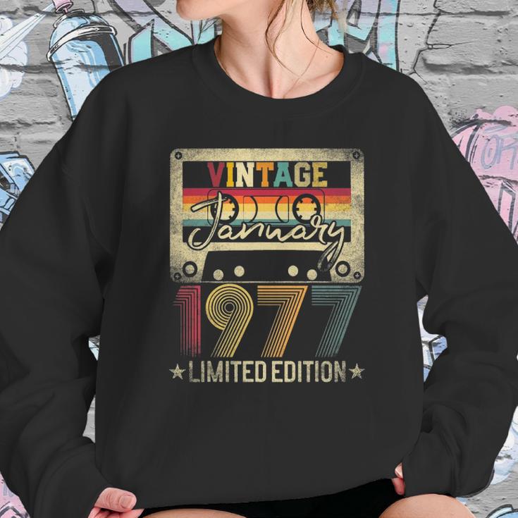 1977 January Vintage Limited Edition 45Th Birthday Gift Idea Sweatshirt Gifts for Her