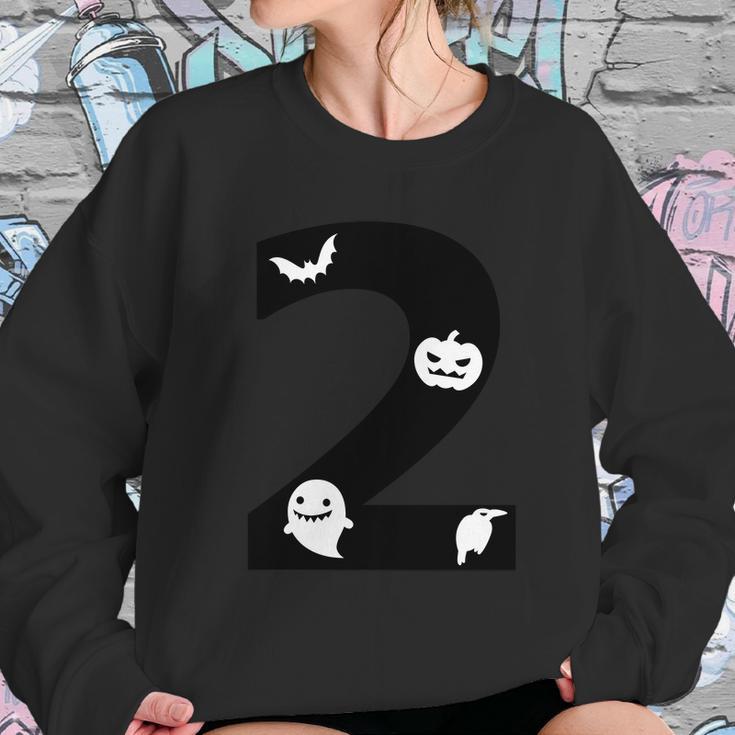 2 Name Charater Dracula Pumpkin Ghost Boo Raven Sweatshirt Gifts for Her