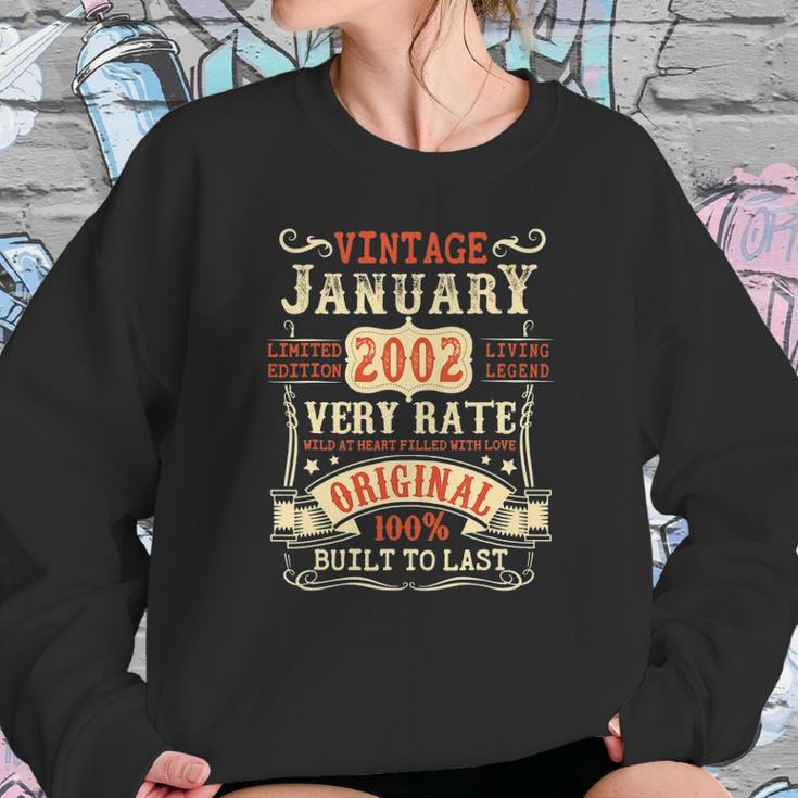 20 Years Old 20Th Birthday Gifts Vintage January 2002 Ver2 Sweatshirt Gifts for Her