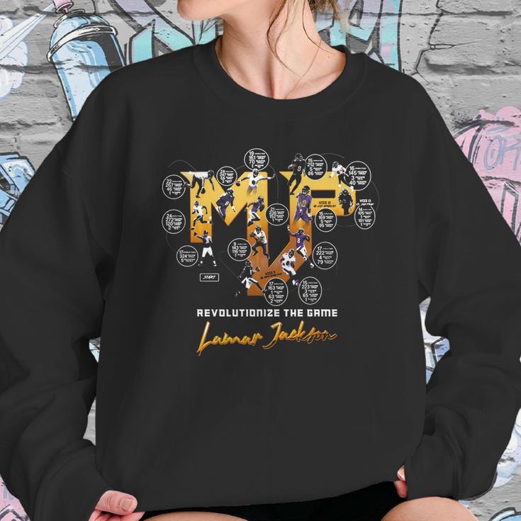 2019 Mvp Revolutionize The Game Lamar Jackson Shirt Sweatshirt Gifts for Her