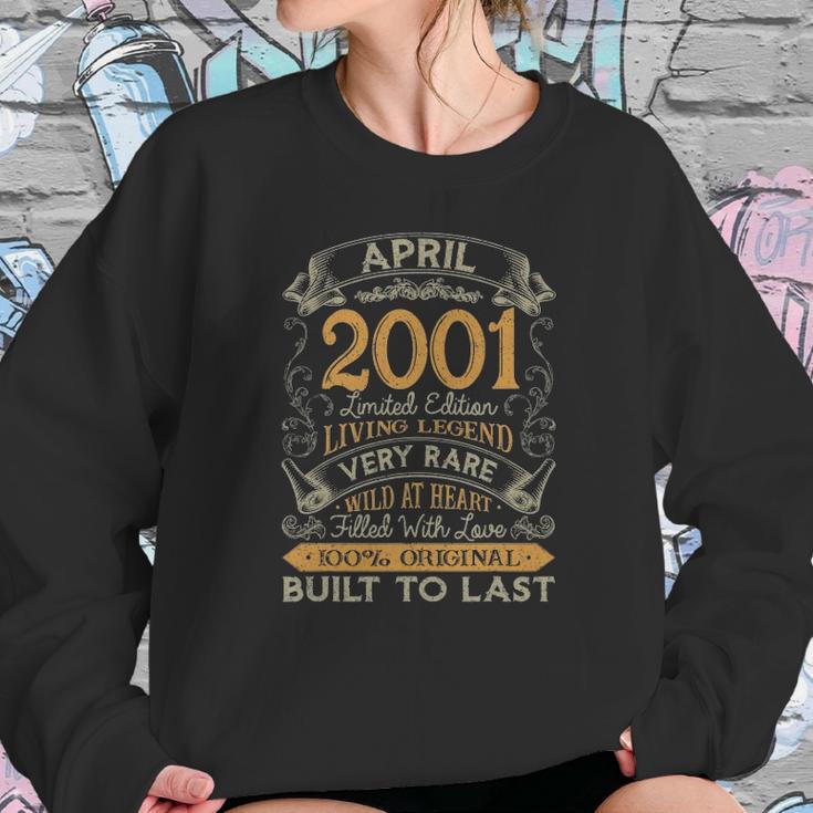 20Th Birthday 20 Years Old Retro Vintage April 2001 Ver2 Sweatshirt Gifts for Her