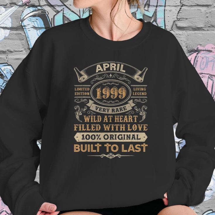 23Rd Birthday Gifts 23 Years Old Retro Born In April 1999 Ver2 Sweatshirt Gifts for Her