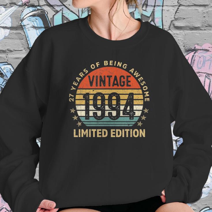 27 Years Old Gift Vintage 1994 Limited Edition 27Th Birthday Sweatshirt Gifts for Her