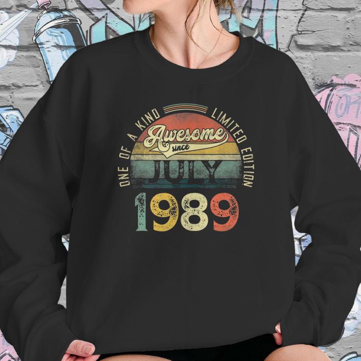 32 Years Old Birthday Gifts Awesome Since July 1989 Ver2 Sweatshirt Gifts for Her