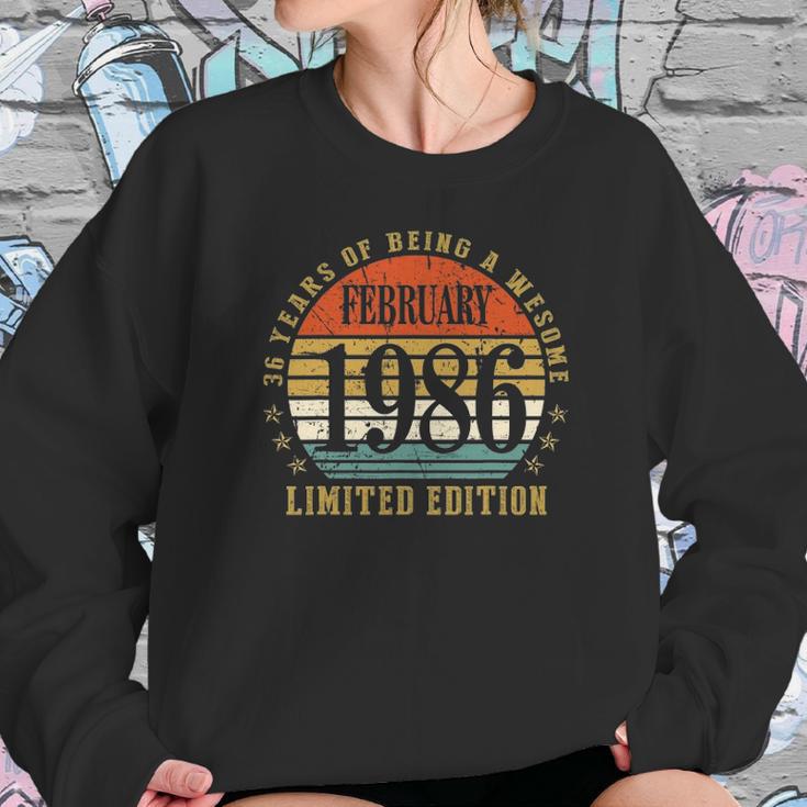 36 Years Old Gift February 1986 Limited Edition Sweatshirt Gifts for Her