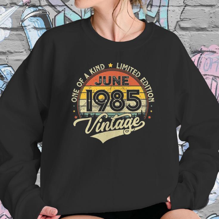 36Th Birthday Gifts 36 Years Old Retro Born In June 1985 Ver2 Sweatshirt Gifts for Her