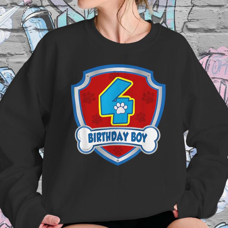 4Th Gifts Birthday 4 Years Old Patrol Dogs Lover Boys Kids Sweatshirt Gifts for Her